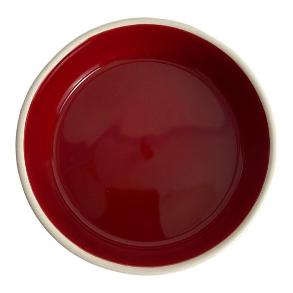 Rae Dunn MERRY CATMAS Cat Food Water Dish Red White 5" Christmas Holiday NEW - Picture 9 of 13